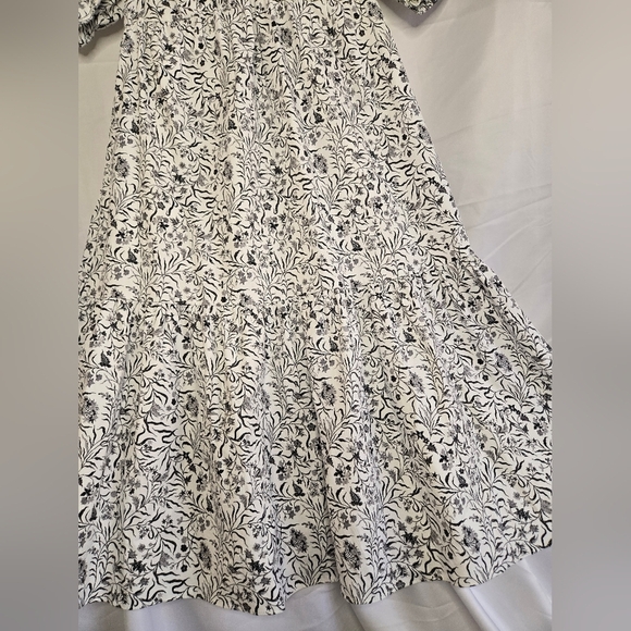 INC International Concepts Puff Sleeve Tiered Midi Dress Size M NWOT - Picture 3 of 12